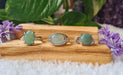 Green Quartz Semi-Precious Stone Rings - Sacred Flame 0