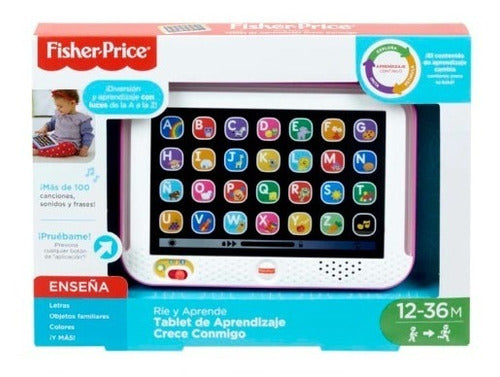 Fisher-Price Tablet De Aprendizaje - Rie Y Aprende Español - Rosa 0