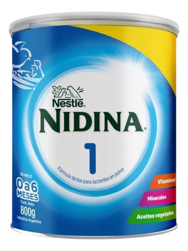 Nidina 1 Powdered Infant Formula Can 800g (Pack of 6) 1