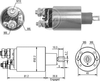 Solenoide O Automatico Deutz Cummins Perkins 12v Zm 1484 0