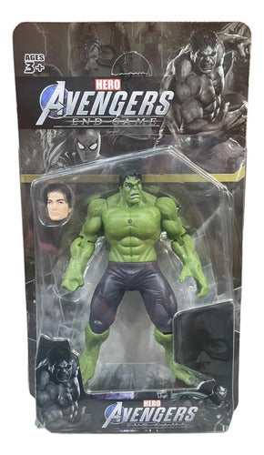 Muñeco Avengers Hulk 16cm Colección + Cabeza 0