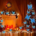 23-Piece 3D Butterfly Christmas Tree Decoration Set - Blue 4