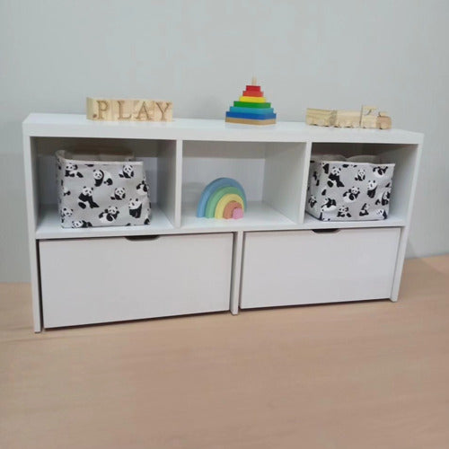 Ilubaby Canasto Tela Cuadrado Deco Mueble Montessori Juguetero 1