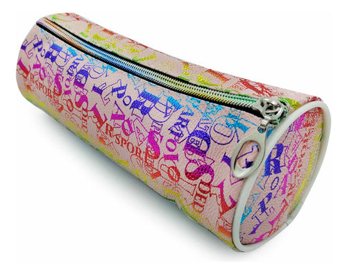 School Tube Pencil Case, Printed, 3 Colors, 11189 10