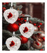 Banberry Designs Christmas Cardinal Ornaments Set of 3 Glass Pinecones 2