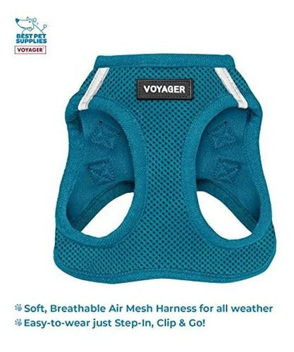 Best Pet Supplies Voyager Step-in Air All Weather Mesh Harness Plus Reflective Leash with Neoprene Handle T:M - 11 1