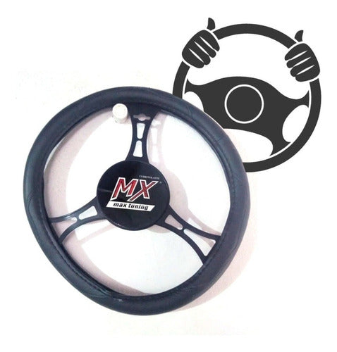 Auli Tools Leather Steering Wheel Cover for Vehicles Diameter 50 cm 0