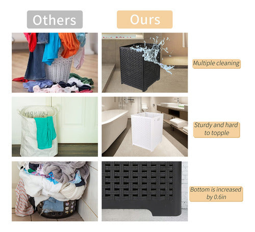 Roweida Laundry Basket, Foldable Laundry Baskets 1