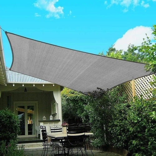 Malla Toldo Vela Alta Calidad 7 X 3 Metros Filtro Uv98% Gris 1