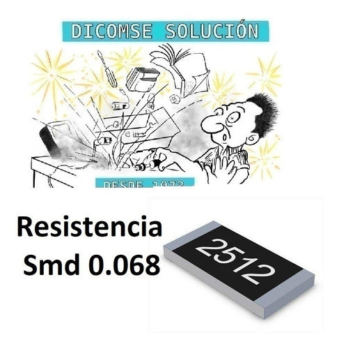 Royal Resistencia Smd 2512 0.068ohms 1w R068x 10 Unidades 0