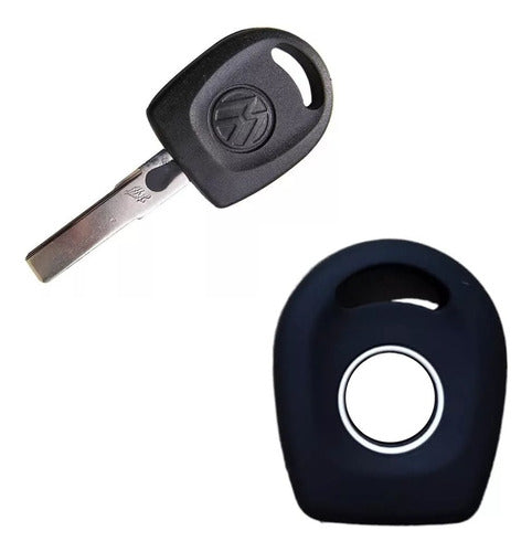 NL Steering Wheel Cover + Silicone Key Case - VW Voyage - Black 5