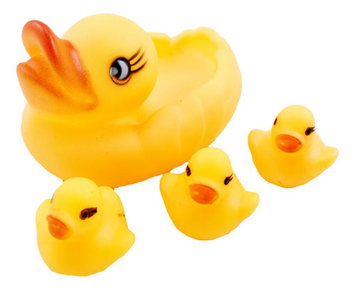 Ternuritas Patitos Goma X4 Para Baño Chifle Divertido Jugar Agua Bebe 0