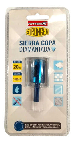 Mecha Sierra Copa Broca Diamantada 20mm Stronger- Ferrejido 0