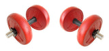 Gymman 2 Hollow Dumbbells with Butterfly Stops +10kg Imported PVC Discs 6