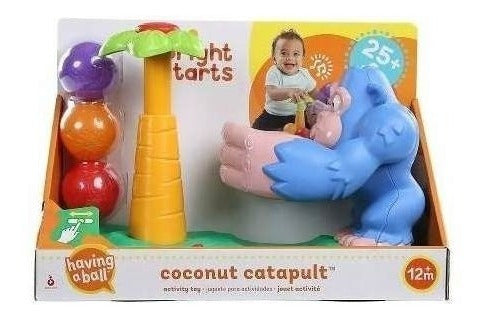 Bright Starts Musical Interactive Gorilla Coconut Catapult 1