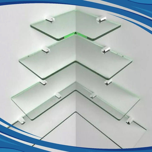 Cima Glass Shelf Support 8 to 10 Mm Pack of 20 Units 4