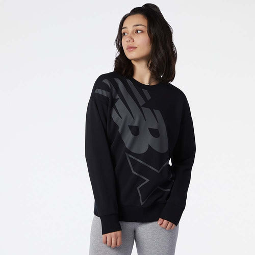 New Balance Buzo Mujer Essentials NBX Oversized Crew WT13557 0