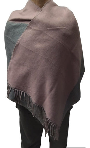 Generica Ruana, Scarf, Pashmina, Very Soft and Lightweight - Bicolor 3