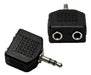 Adapter Plug 3.5 mm to 2 Female Stereo Headphone X 4u by High Tec Electronica 0