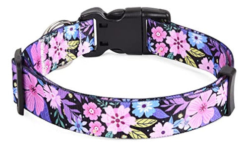 MIHQY Dog Collar with Geometric Tribal Floral Bohemian Patterns 1
