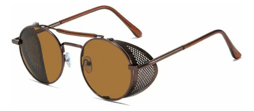 Round Retro Steampunk Folding Sunglasses A011 32