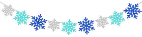 Banderines Copos Nieve Winter Wonderland Pack X 3 Piezas 4