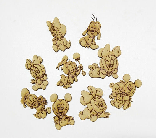 35 Formas Minnie 5cm Mdf Fibrofacil Souvenirs Candybar Bebe 3