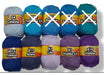 Set of 3 Semi-Chunky Cotton Yarn 6