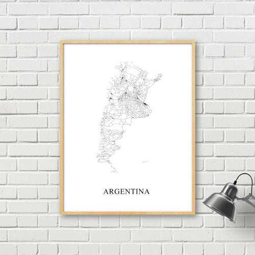 Andesmapas Mapa De Argentina 40x30 Cm 2