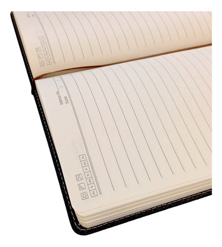 BaiBao Synthetic Leather Magnetic Slot Diary Notebook 4