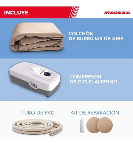 Magesa Anti-Pressure Mattress with Sequential Compressor 130 Kg 1