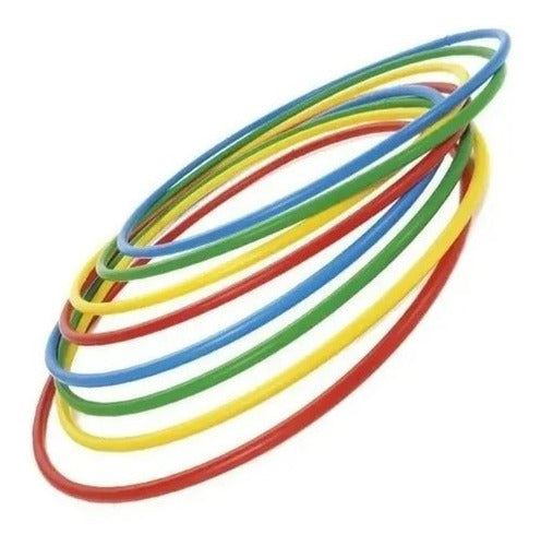 Pack of 10 PVC 50cm Hula Hoop Rings 0