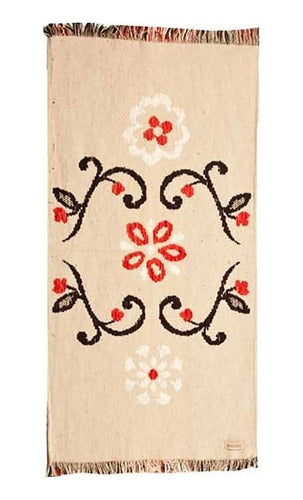 Huitrú Carpeta Decorativa De Mesa De 65 X 37 Cm Modelo Nona Rameado 1