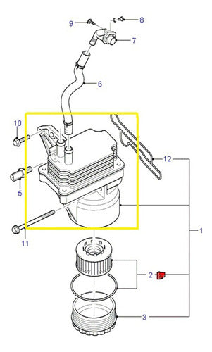 DLC Motor Enfriador De Aceite Ford Transit 00/01 2.4 Tdci 1