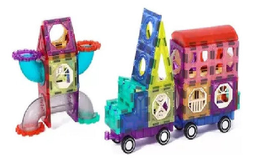 World Tech 58-Piece Magnetic Building Set for Kids 3