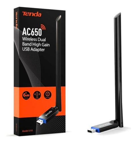 Adaptador Tenda U10 Usb Ac650 Wifi 0