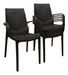 Set of 6 Melody Plastic Rattan-Like Reinforced Quality Chairs 10