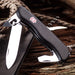 Victorinox Nomad Black Pocket Knife 11 Uses + Leather Case 5