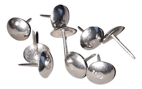 Round Nickel Plated Tacks 10mm for Upholstery x 1000 pcs 0