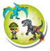 Pinypon Action Pack with 1 Figure + 2 Dinosaurs by Caffaro 0