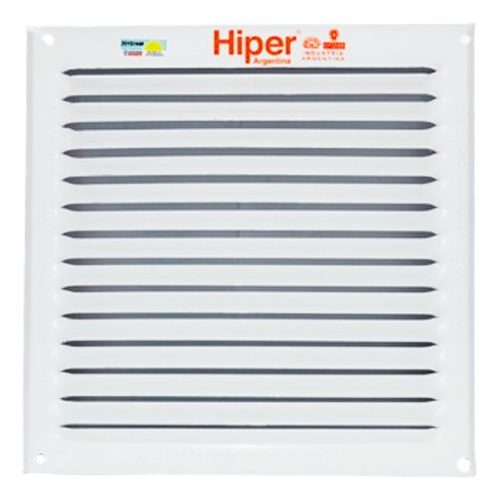 HIPER ARGENTINA Ventilation Grille Aprobada Enargas 20x20 Amurar 8 Unidades 0