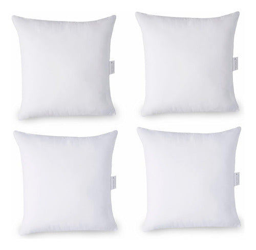 Lane Linen 4 Pack 18x18 Insertos De Almohada-almohadas Blanc 1