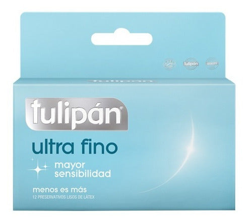 Tulipán Ultra Thin Latex Condoms Lubricated x12 0