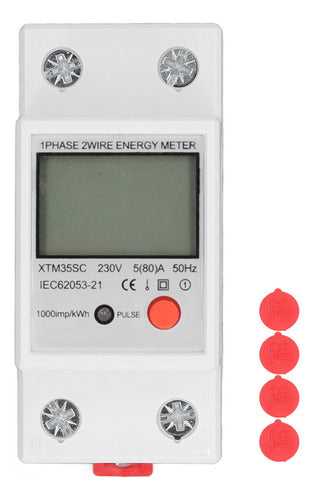 C.c. Monofásica 230v Da Tela 2p Do Lcd Do Medidor Da 0