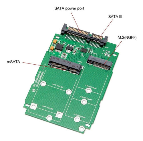 Syba Si Ada50067 M.2 (ngff)   Msata Ssd To Sata Iii 5