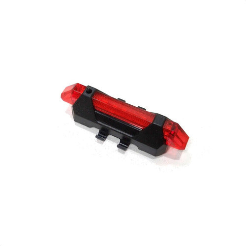 UM Rear Bike Light 5 Red LEDs USB Rechargeable 4 Functions 0