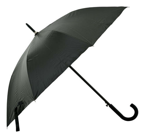 Generic Long Umbrella 80 Cm. Curved Handle Colors 0