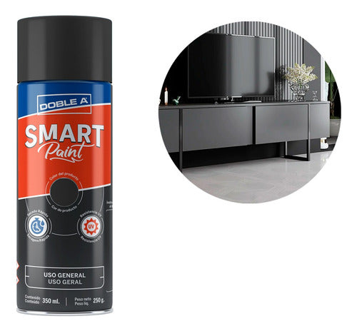 Doble A Smart Paint Matte Black General Use Aerosol Paint 350ml 0