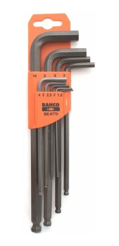 Set Bahco Be-9770 Llaves Allen 9 Pz Punta Esferica Milimet 0