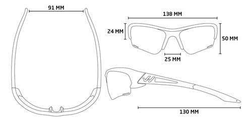 Weis Way Point Black Performance Sunglasses for Running and Cycling with Lenses 7